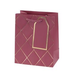 GAEM Пакет подарочный (бумага 210г/м2, блок 12шт), L12 W7 H15 см, 5в.