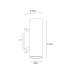 Уличный настенный светодиодный светильник Arte Lamp TORCULAR A1807AL-2BK