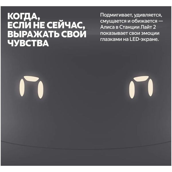 Умная колонка Яндекс Станция Лайт 2, Серый | Gray