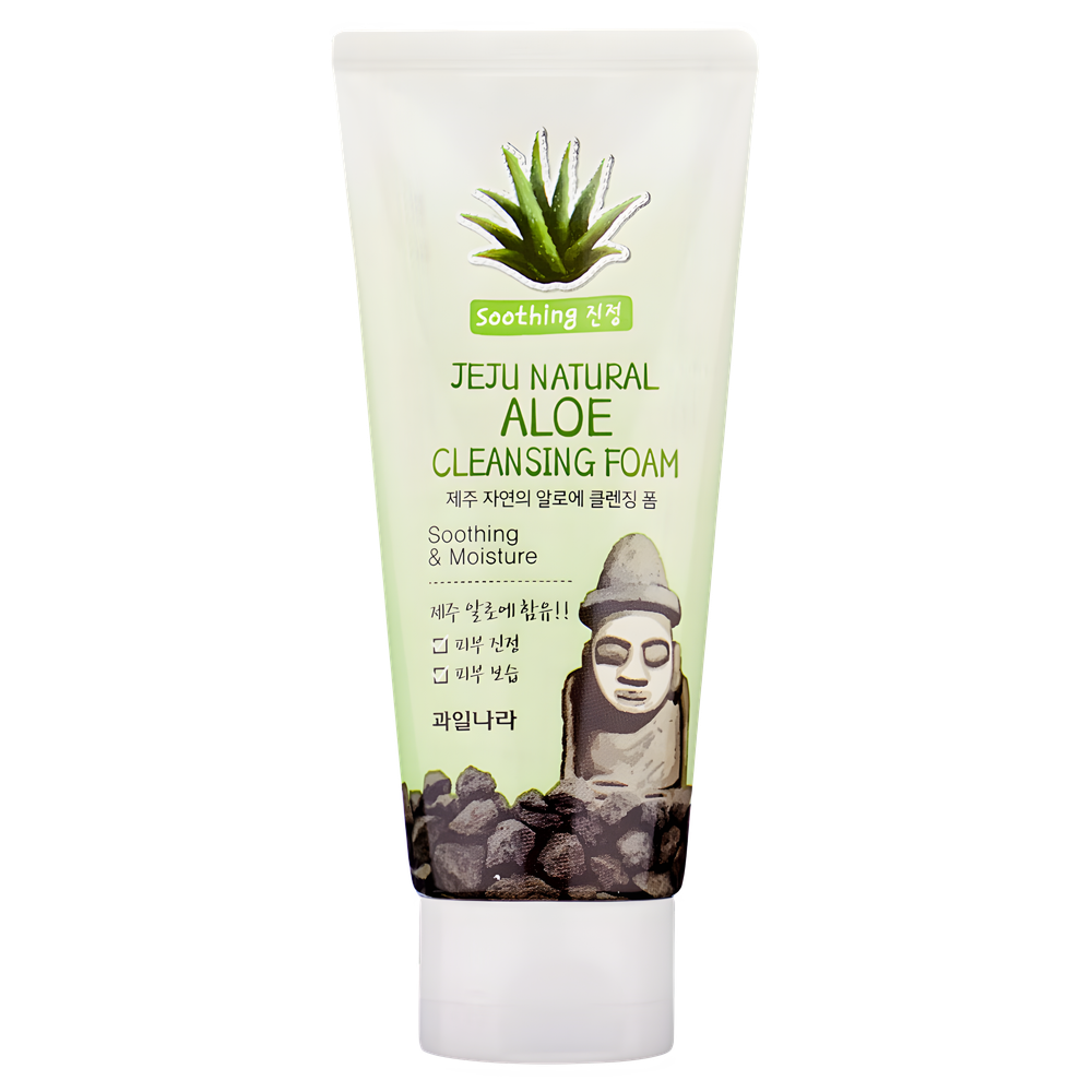 Welcos Jeju Пенка для умывания Jeju Natural Aloe Cleansing Foam