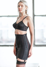 Корсетный пояс для чулок очень сильной коррекции (Размер: 7X) (Цвет: белый)