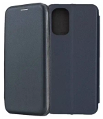 Чехол книжка Xiaomi Redmi Note 10/10S/Poco M5s силикон матовый Dark Blue Zibelino