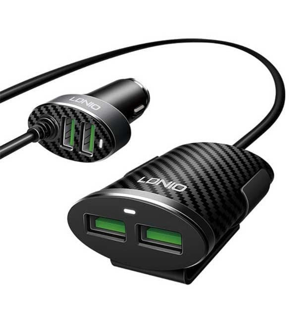 АЗУ 4USB 5.1A C502 LDNIO black
