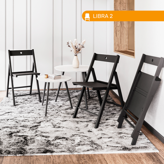 Стул раскладной LIBRA 2, цвет черное дерево