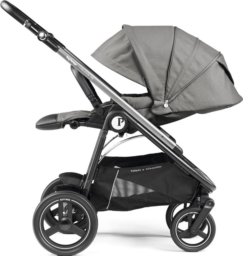 Коляска 3 в 1 Peg Perego Veloce TC Belvedere Lounge Mercury