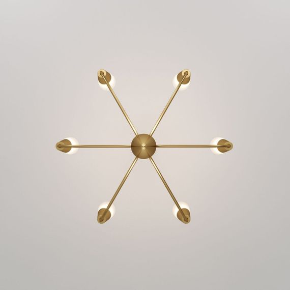 Подвесная люстра Eurosvet Rhyton 60167/6 латунь