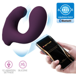 Фиолетовый С-образный вибратор с управлением через приложение Billy (Цвет: фиолетовый)