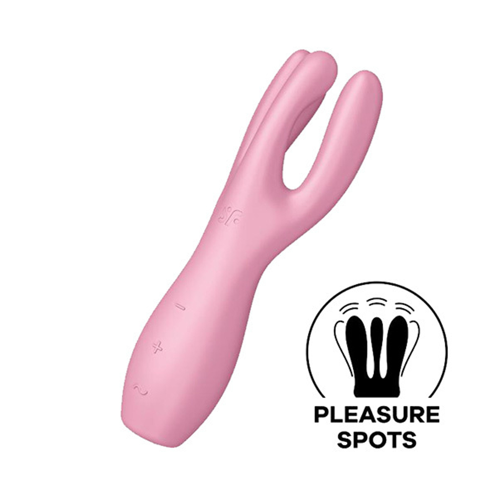 Вибростимулятор 14см Satisfyer Threesome 3 Pink