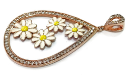 Ювелирная подвеска с позолотой из серебра