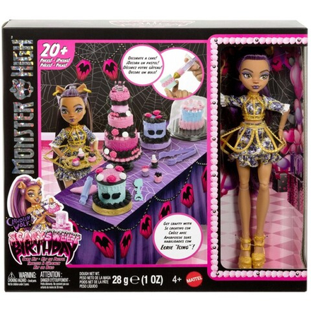 Monster High - STRASZY SWEET BIRTHDAY Набор с куклой и тортом DIY JBG78