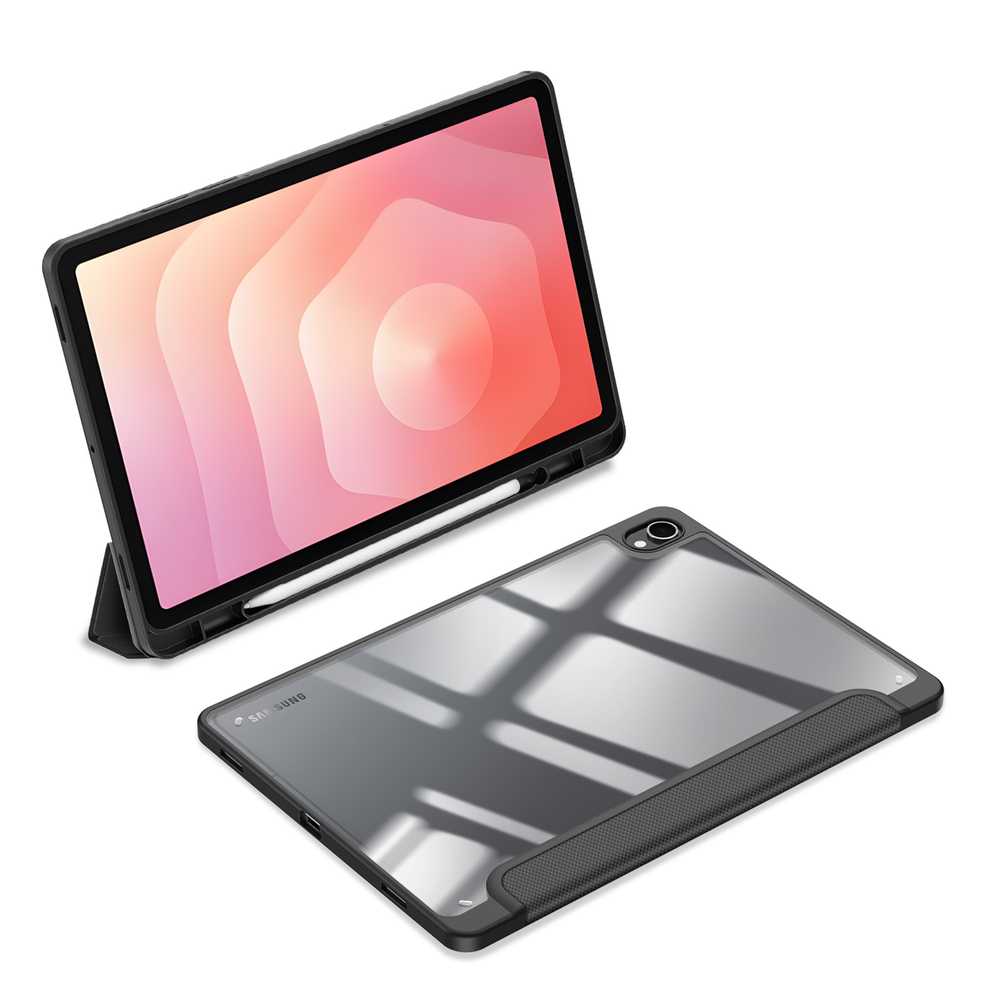 Чехол книжка черного цвета для планшета Samsung Galaxy Tab S11, серия Toby Series Case от Dux Ducis