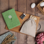 Набор подарочный «Этель» Chamomile, полотенце 30×60 см, тёрка 7.7×3.7 см