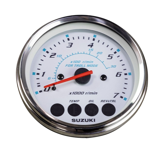 Тахометр 4", 7000 об/мин, Suzuki DF40A-200A, белый