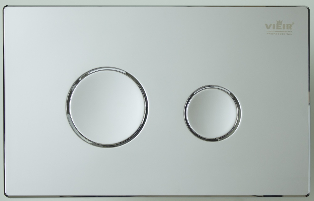 Кнопка для инсталляции с КРУГ. клав. (ХРОМ, инс. 60)  ViEiR  (20/1шт)