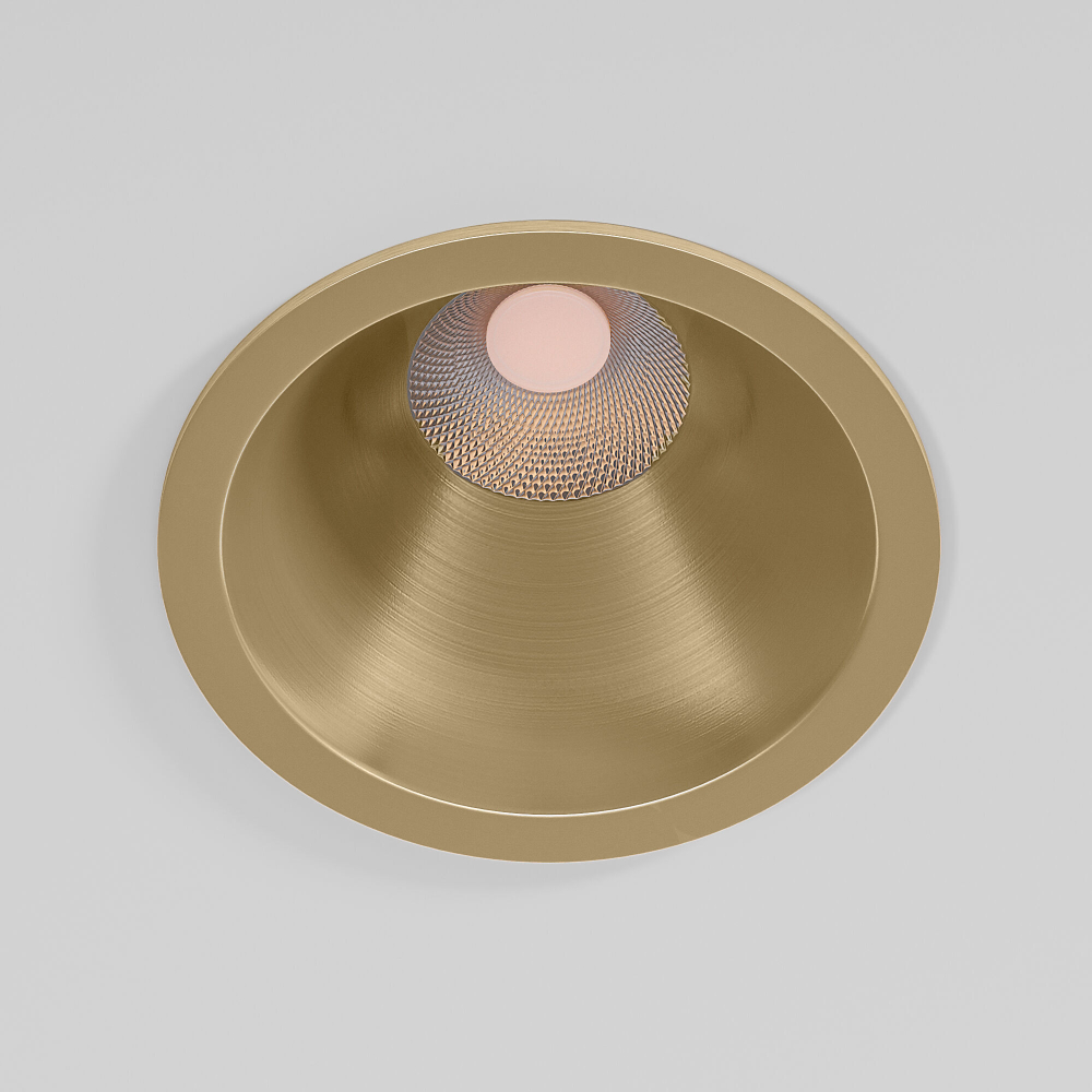 Встраиваемый светодиодный светильник Elektrostandard Forte 25071/LED 15W 4000K латунь