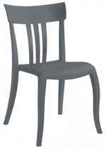 Стул пластиковый Papatya Trio-S, антрацит