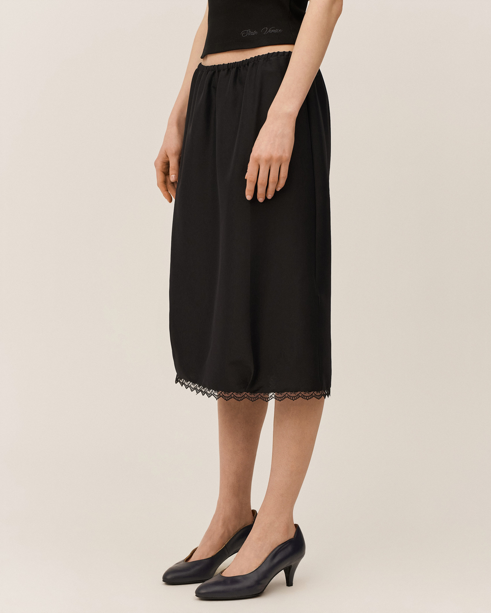 Юбка миди на резинке