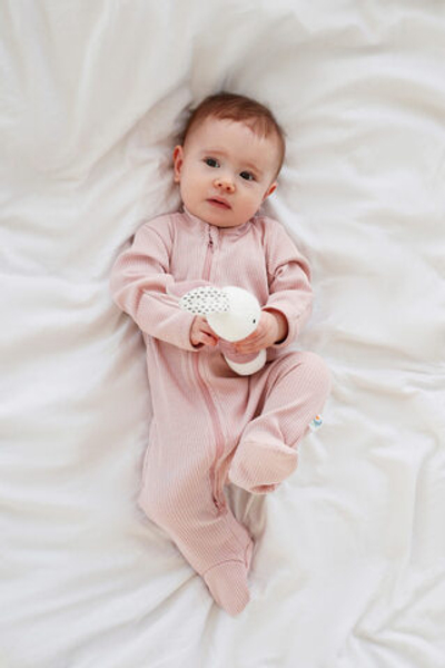 Слип на молнии в рубчик (светлая пудра)