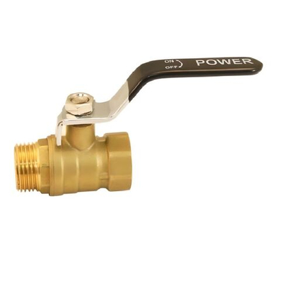 ViEiR шаровой кран HР-ВР 1/2" желтый, рычаг (VR208-01)