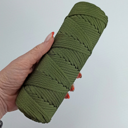 Полиэфирный шнур круглый 3 мм Хаки