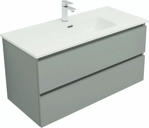 Тумба с раковиной Aquanet Вега 2.0 337957/254365 100 мисти грин