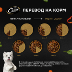 Индейка с горохом и морковью в желе, 80г влажный корм для собак, Cesar Natural Goodness