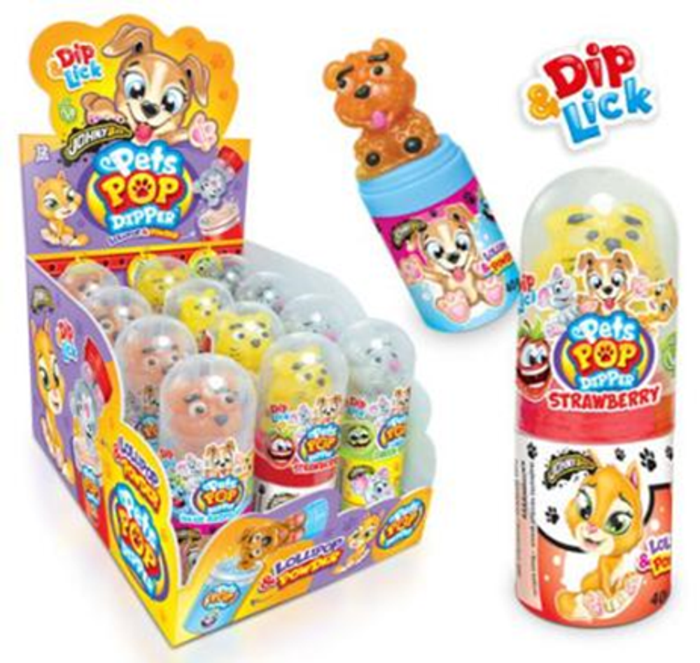 Леденец Dip n Lick Pets Pop Dipper 12 шт