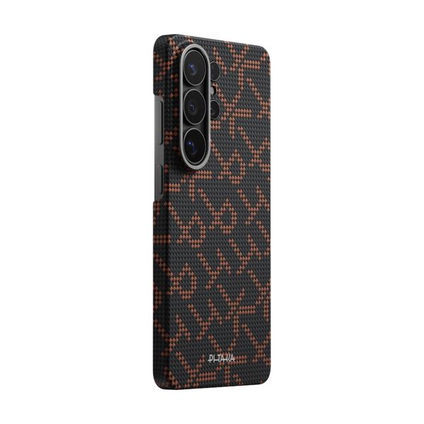 Чехол Pitaka Edge Case для Samsung S26 Ultra, Оранжево-чёрный | Orange Black