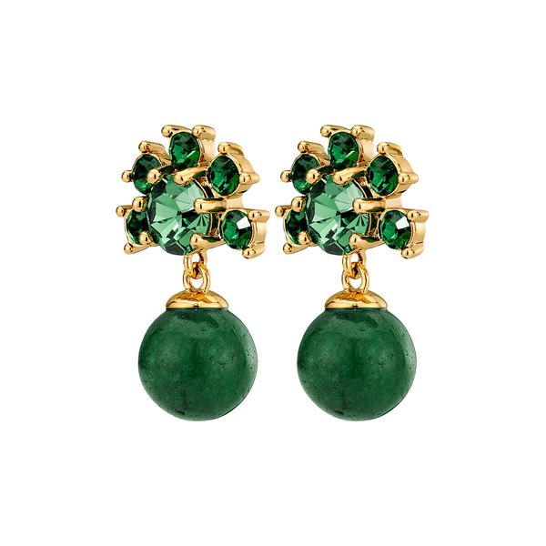 Серьги Dyrberg Kern VERONICA SG EMERALD GREEN 450110