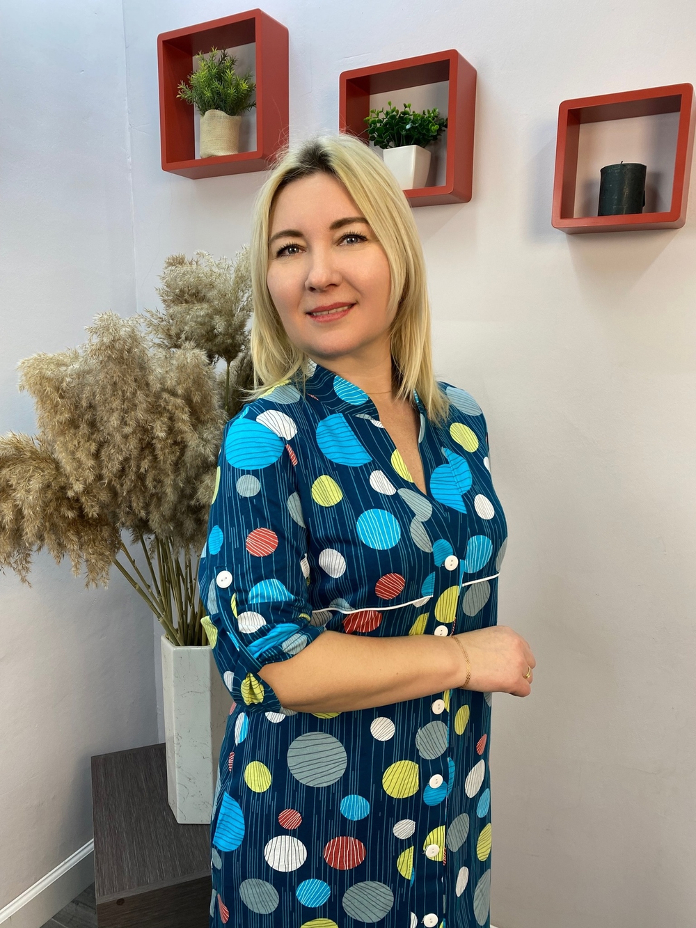 Халат женский "ХЛ-54 К.П" пуговицы (Отекс)