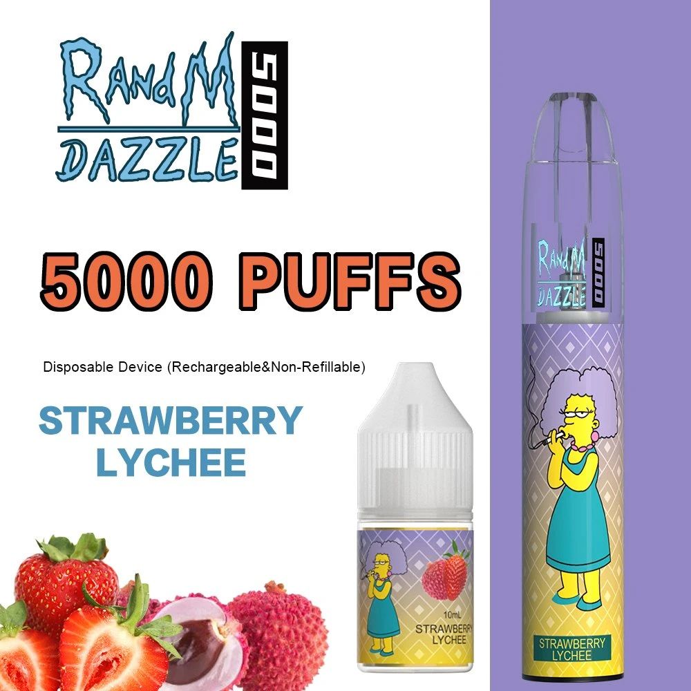 RandM Dazzle 5000 - Strawberry Lychee (5% nic)