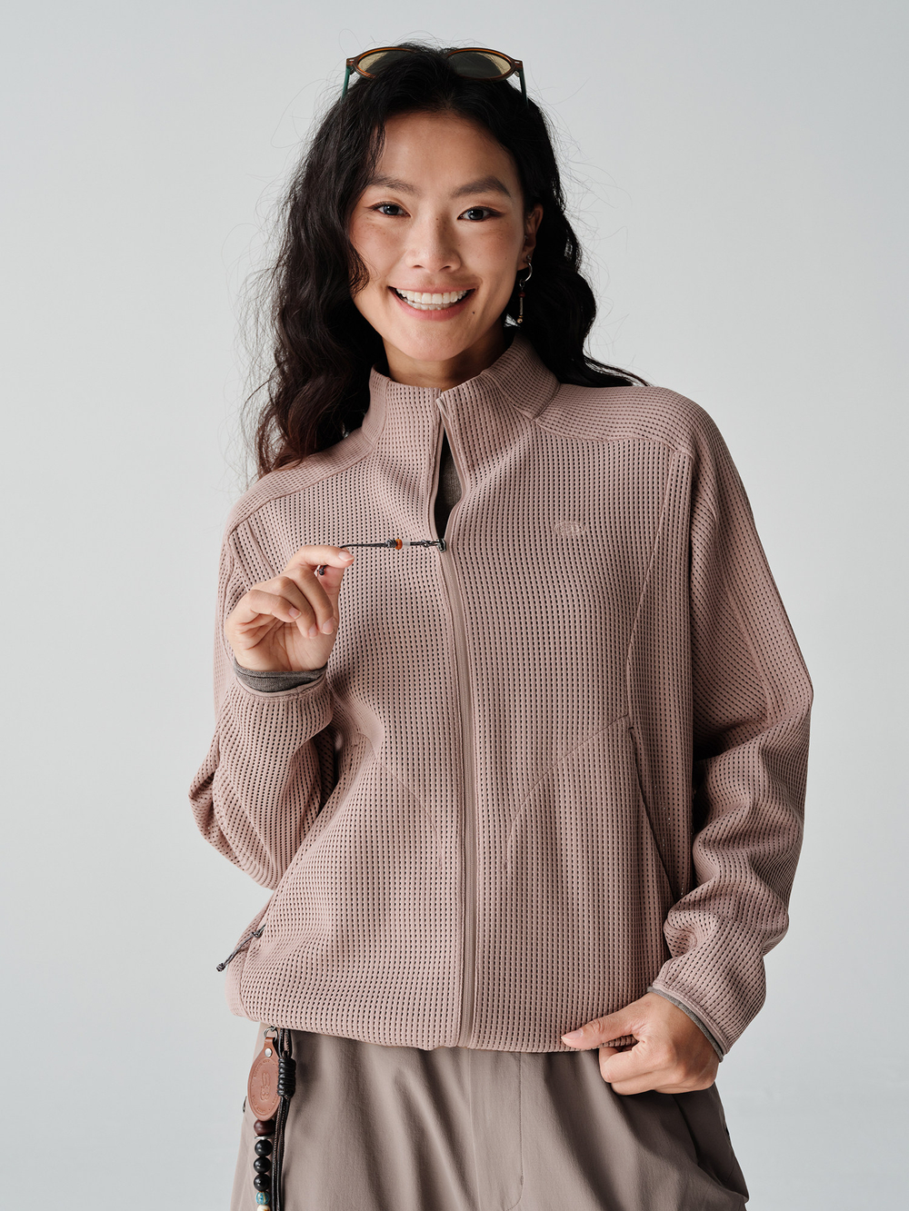 Свитшот Nothomme BlueMonte Waffle розовый