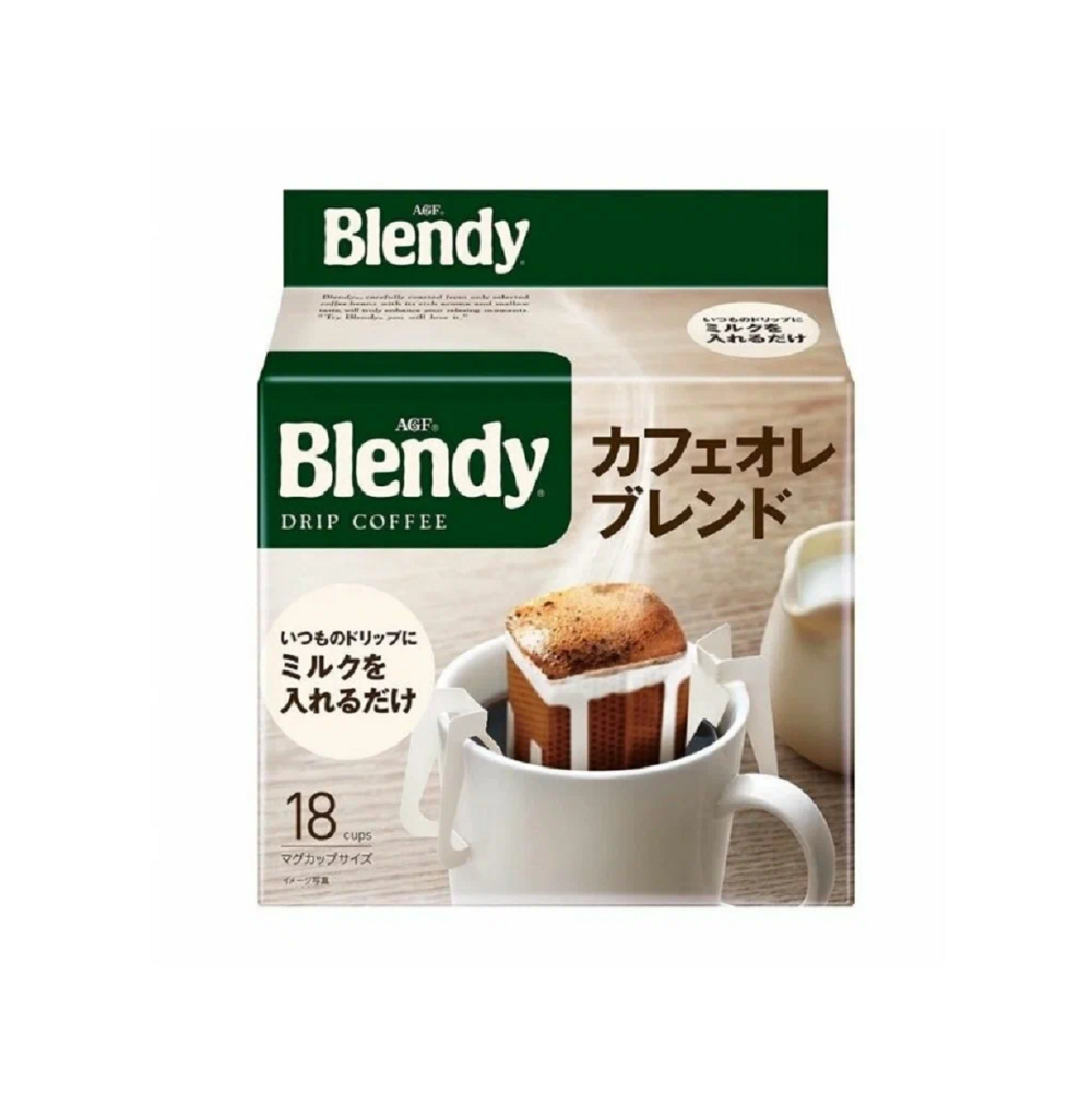 AGF Кофе Blendy, 18 дрип пакетов, крепкий. Бленди Майлд Оле Бленд