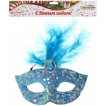 Маска карнавальная «Вальс», микс (синий, черный)