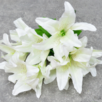 Цветы искусственные "Лилии", цвет белый