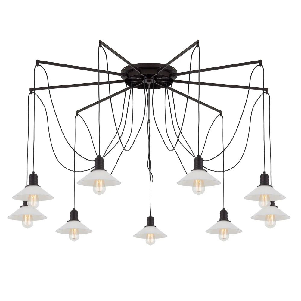 Citilux Эдисон CL451292 Люстра паук Венге