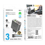 Зарядное устройство на Type-C PD65W Borofone BN22 (2C1A) (metal gray)