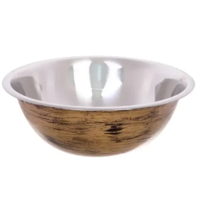 Миска из нержавеющей стали 2,6л 26см цвет Антик