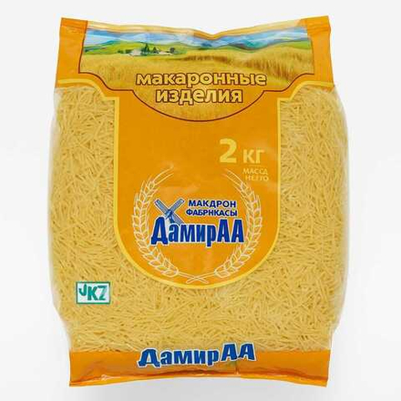 Макароны Дамир АА особые соломка 2 кг