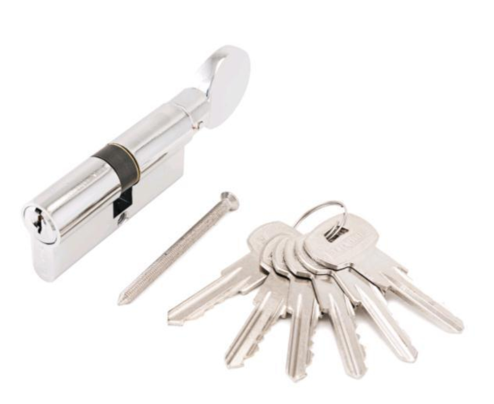 Механизм цилиндровый АЛЛЮР A.G. 70-6К CP хром /англ.кл/верт. (30*10*30)/ 1270