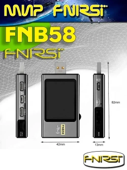 USB-тестер FNIRSI FNB58 напряжения тока и мощности / цифровой портативный Bluetooth
