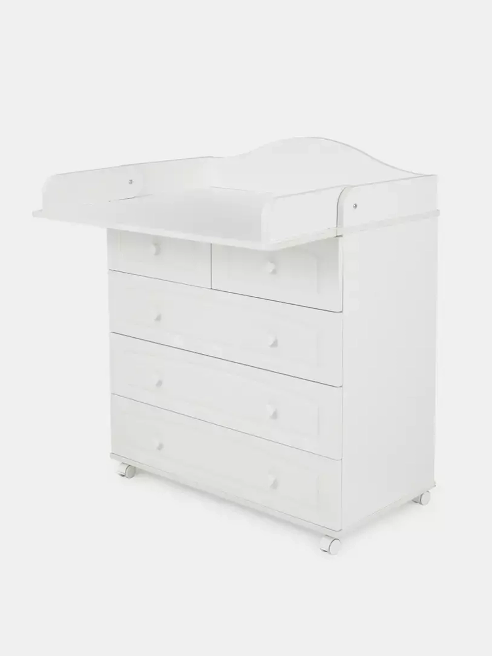 Комод "Ричард" 5 ящ. (арт.76) МДФ 800/5 (белый)