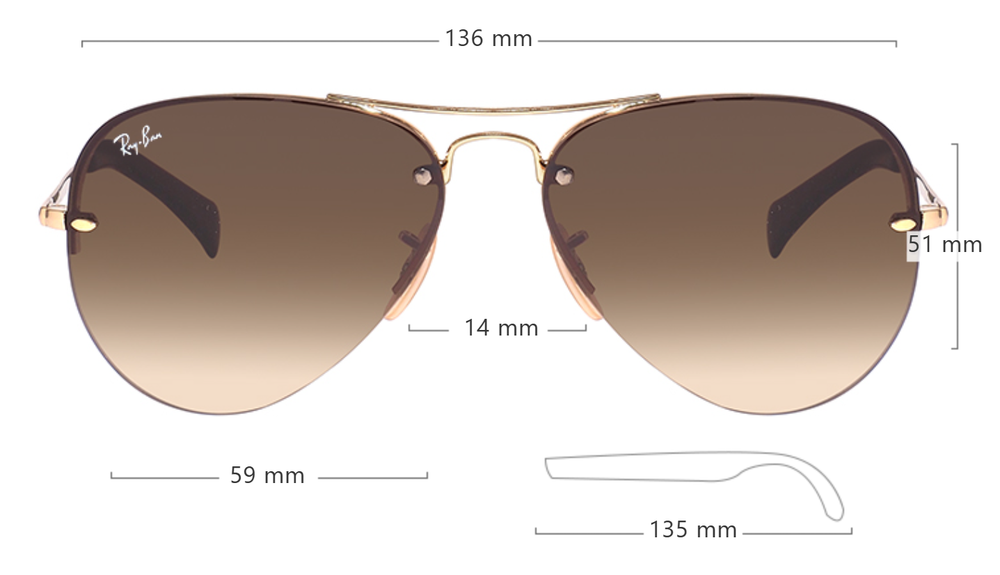 Ray Ban Highstreet RB 3449 001/13 / 59 мм