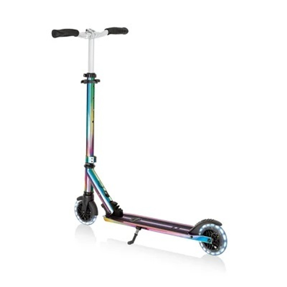 Самокат Globber Flow Element Lights Neochrome разноцветный
