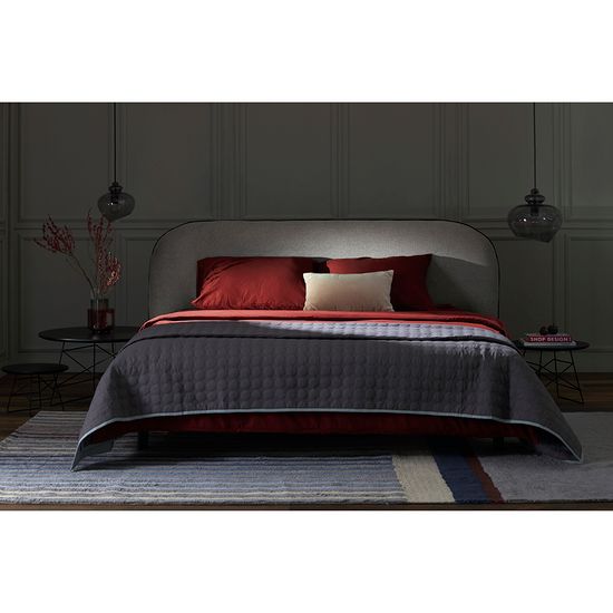 Простыня на резинке изо льна и хлопка цвета копченой паприки из коллекции essential, 160х200х30 см