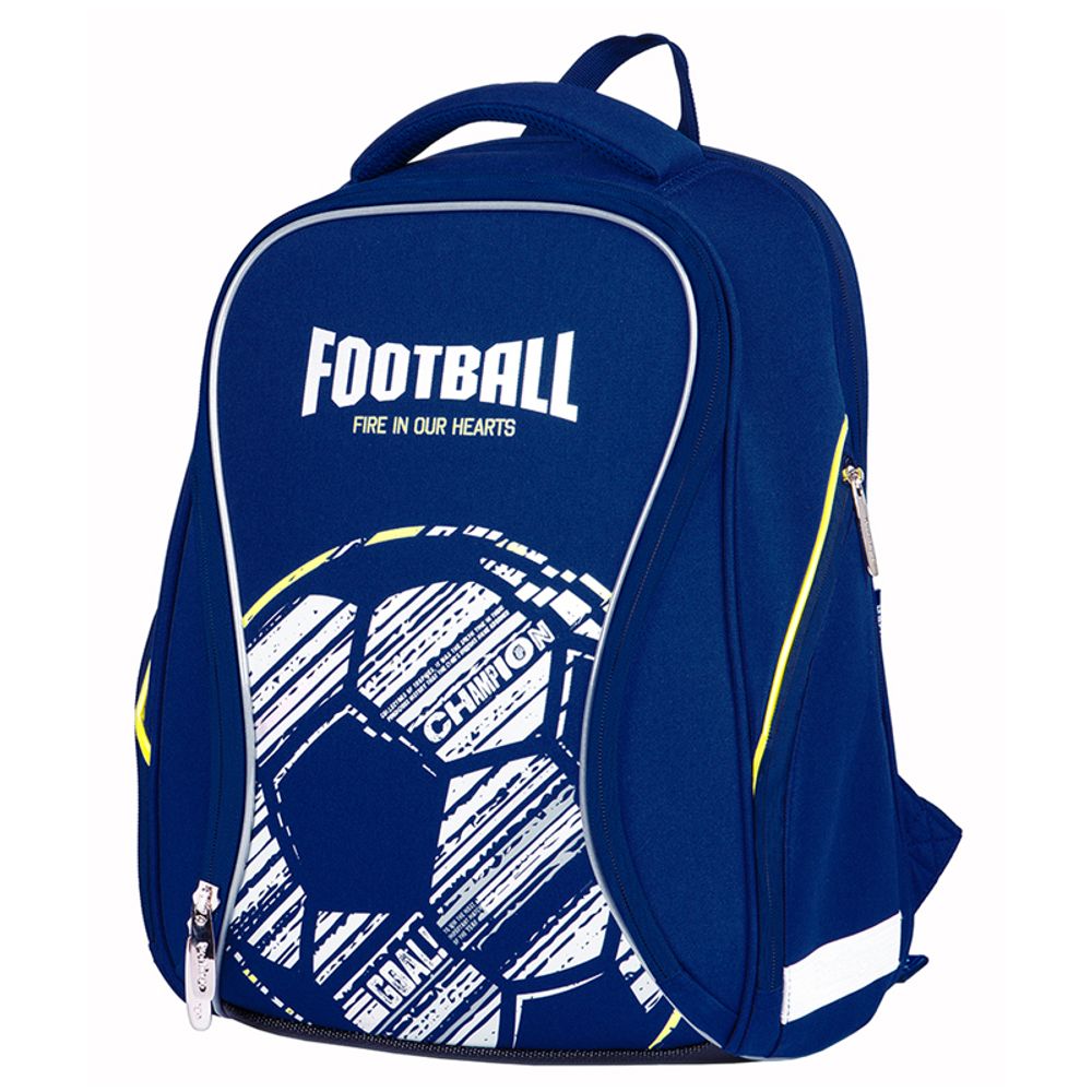 Ранец Berlingo Nova Football 37х28х18см, 2 отдел., с анатомической спинкой