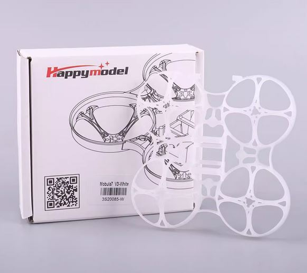 Рама Happymodel Mobula7 V3 - белая