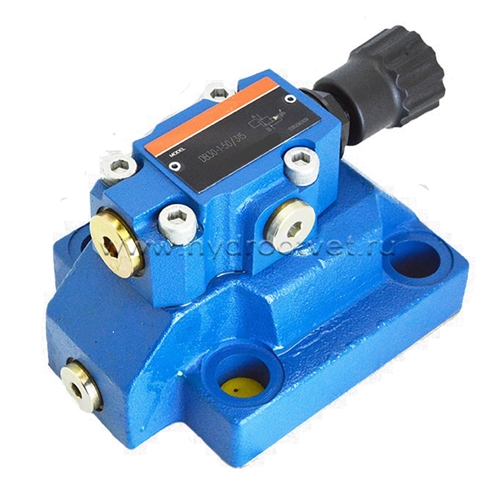 DB30-1-5X/350 - Предохранительный клапан Ду32 с давлением настройки до 350 бар, управление - X и Y - внутренние