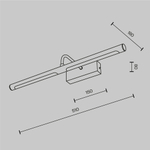Подсветка Maytoni MIR266WL-L12BS3K