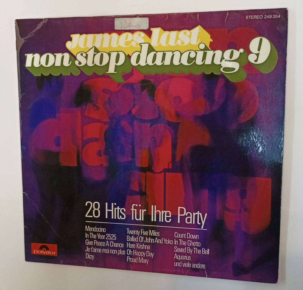 Винтажная виниловая пластинка LP James Last Non Stop Dancing 9 (Germany 1969)